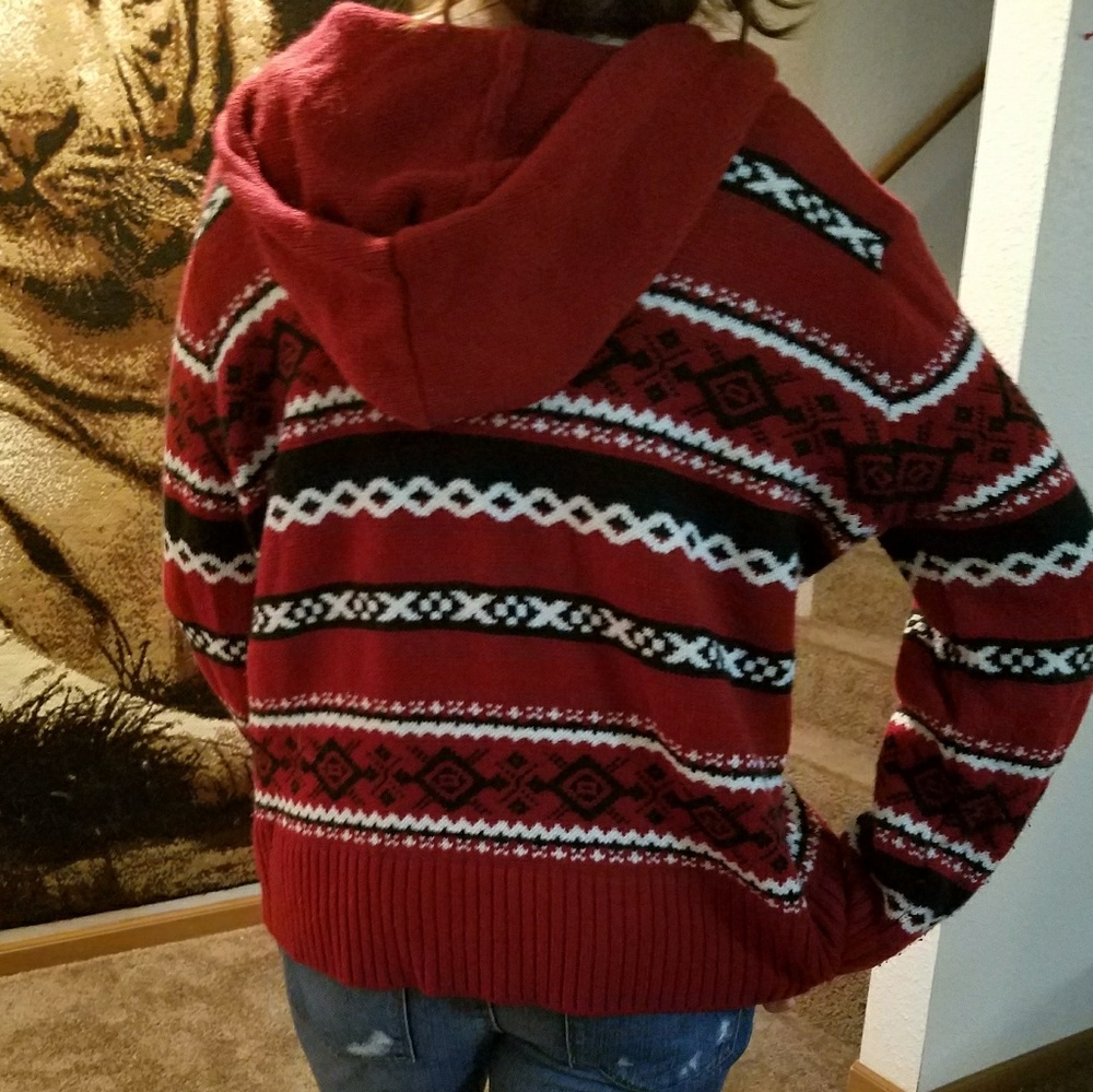 Red Vneck Sweater